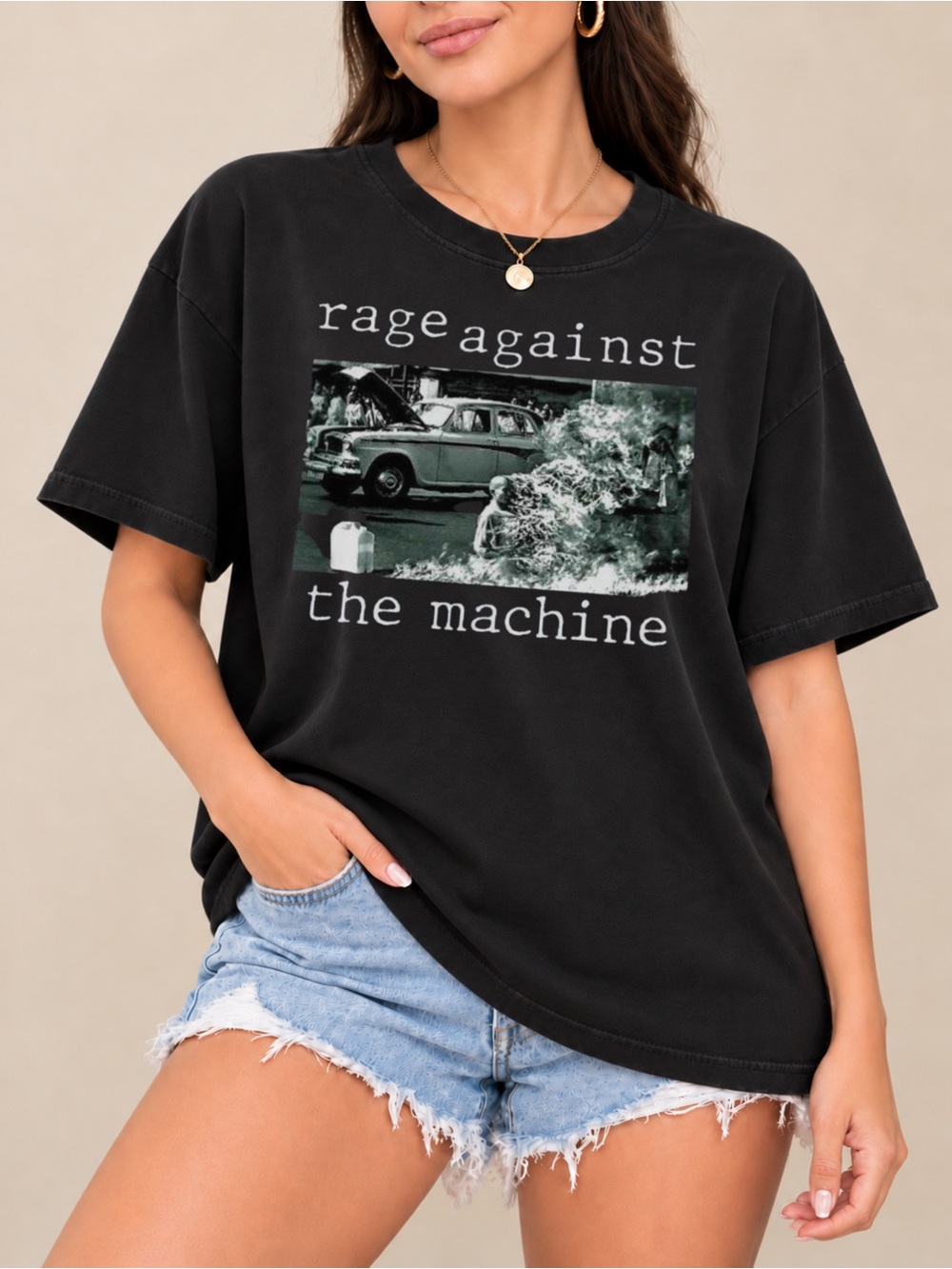 Rage Against The Machine Graphic Tee Vintage 90s Rock Unisex T-shirt